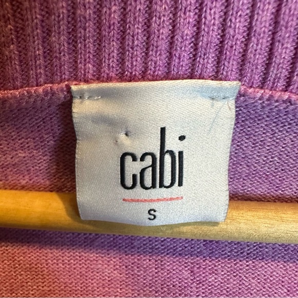 CAbi Women's V-Neck Sweater in Lavender - Picture 2 of 4